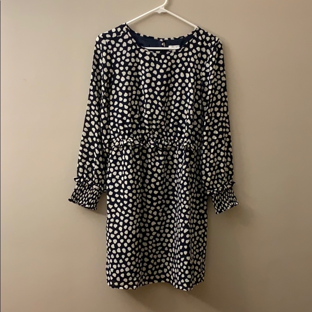 NWT Navy/Cream dress from J.Crew Size 4